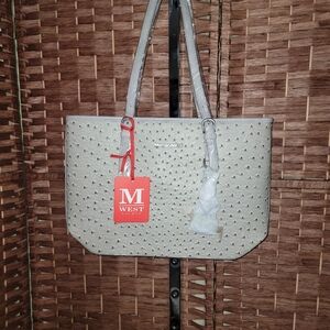 Montana West Select Concealed Carry Ostrich Print Handbag NWT